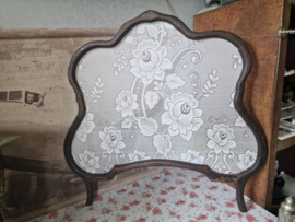 Set antiek houten raamhorren bloemen nr47