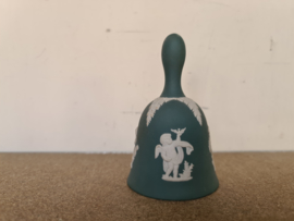 Wedgwood tafelbel putti blauw