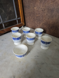 Eierdopjes met onderbord butterflij servies