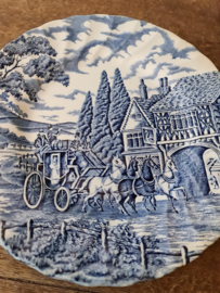 Blauw engels servies myott royal mail ontbijtbord