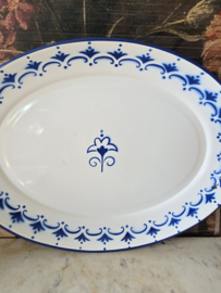 Ovaal emaille dienblad