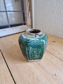 Grote groene gemberpot