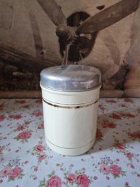 Creme emaille suikerbus