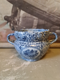 Oude chinese cachepot bloempot