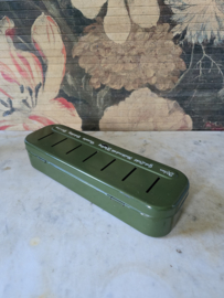 Donkergroen blikken spaardoos Brabantia