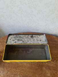 Oud honing ontbijtkoek blik verkade