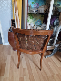 Antiek boudoir stoeltje paradijsvogel