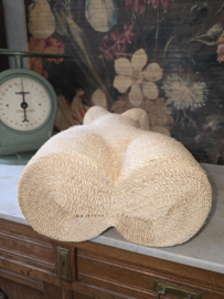 Vintage rieten paspop buste torso dame