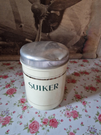 Creme emaille suikerbus