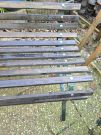 Oude parkbank tuinbank