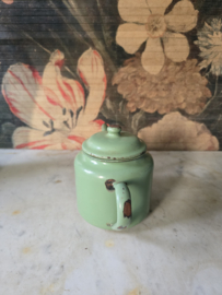 Reseda groen emaille theepot