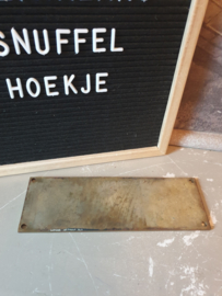 Bronzen plaat werkspoor NV Amsterdam 1955