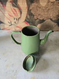Reseda groen emaille koffiepot