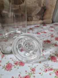 Antiek glazen snoeppot stolppot