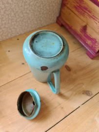 Mintgroen emaille koffiepot