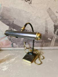 Oude koperen bureaulamp