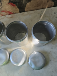 Aluminium koffie thee suiker bussen