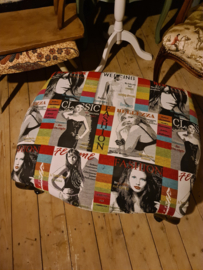 Voetenbank footstool pop art