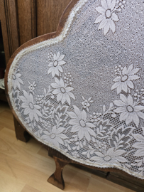 Antiek houten raamhor bloemen XXL