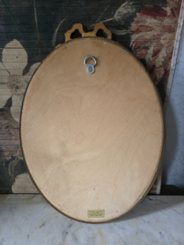 Antiek houten strikspiegel pieterman