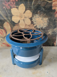 Petrol blauw emaille petroleumstel Esso