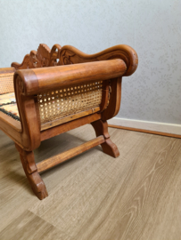 Brocante houten bankje