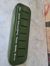 Donkergroen blikken spaardoos Brabantia