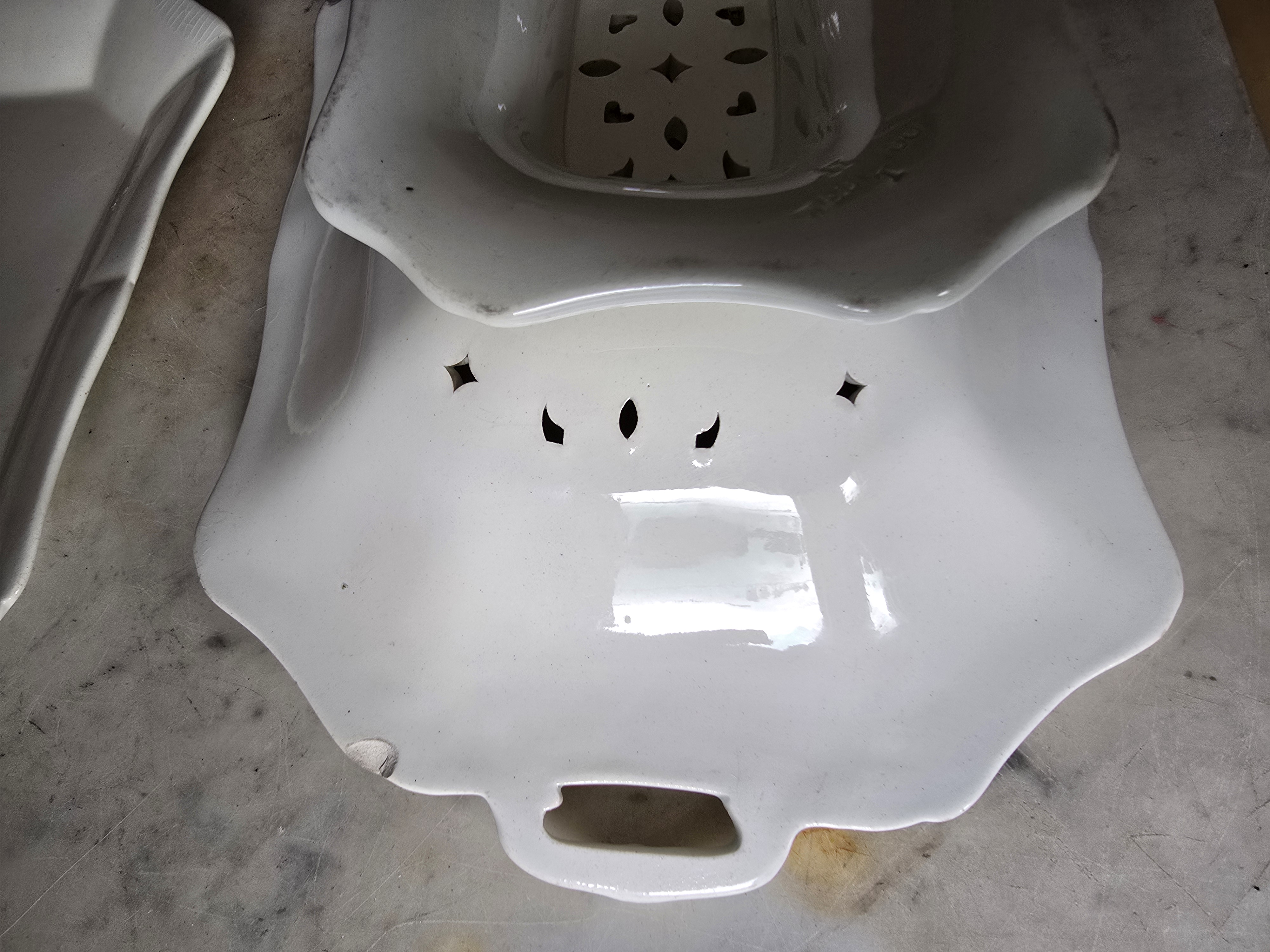 Antiek creamware fruittest wedgwood