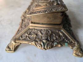 Art nouveau messing postzegeldoos