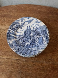 Blauw engels servies myott royal mail ontbijtbord