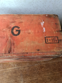Oud doorleefd houten kistje nr1