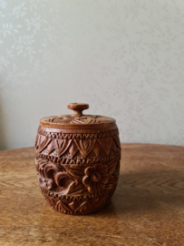 Bewerkte houten pot nr5