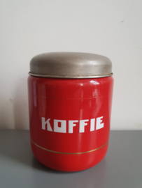 Rood emaille koffiebus