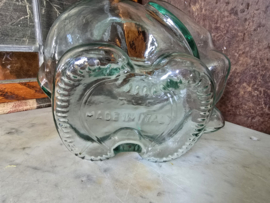 Vintage glazen snoeppot olifant