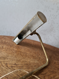 Oude koperen kast piano lamp