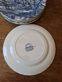Blauw engels servies myott royal mail dinerbord