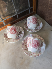 Kop en schotel rose chintz Johnson Bros