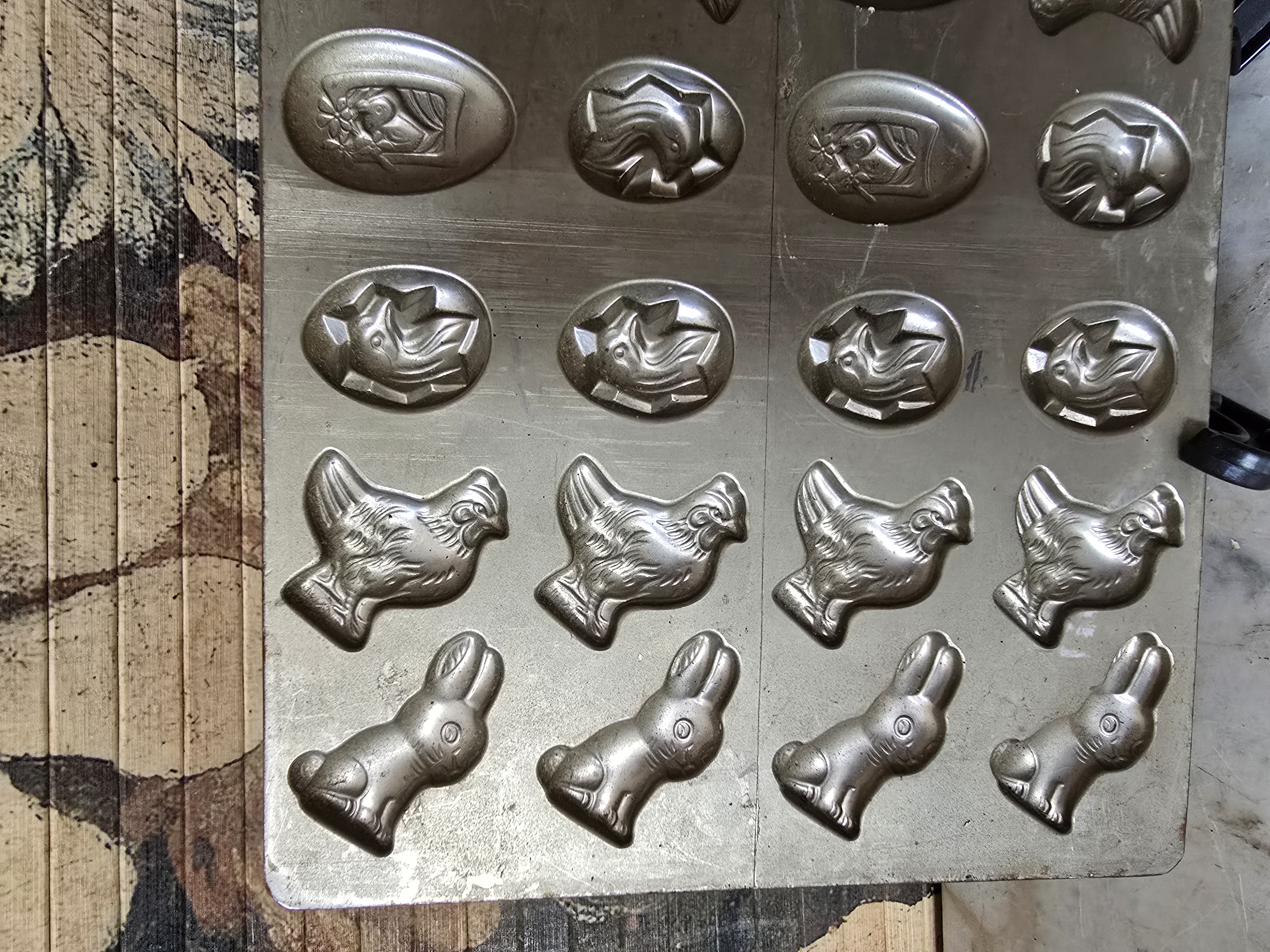 Oude chocolademal pasen