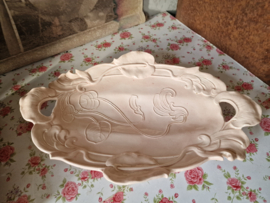 Art nouveau zachtroze aspergeschaal