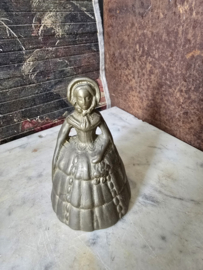 Bronzen tafelbel dame