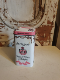 Oud blikje de ruijter roze witte muisjes