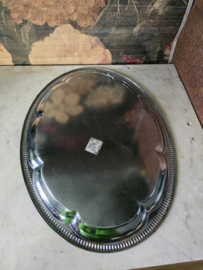 Ovaal metalen dienblad bloemen paradijs nr1