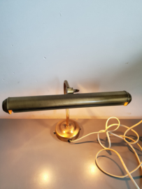 Antiek koperen pianolampje schilderij lampje nr12