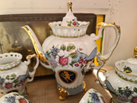 Romantisch porseleinen koffie servies engeltje
