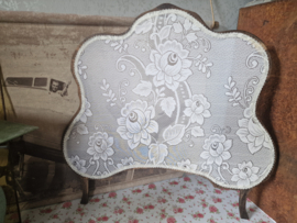 Set antiek houten raamhorren bloemen nr47