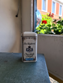 Oud de ruijter blikje chocolade hagel melk