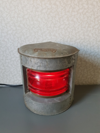 Bakboord scheepslamp rood glas