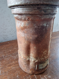 Carbid mijnwerkers lamp rood glas