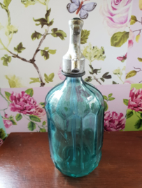 Antiek blauw glazen spuitfles nr3