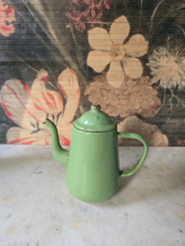 Reseda groen emaille koffiepot